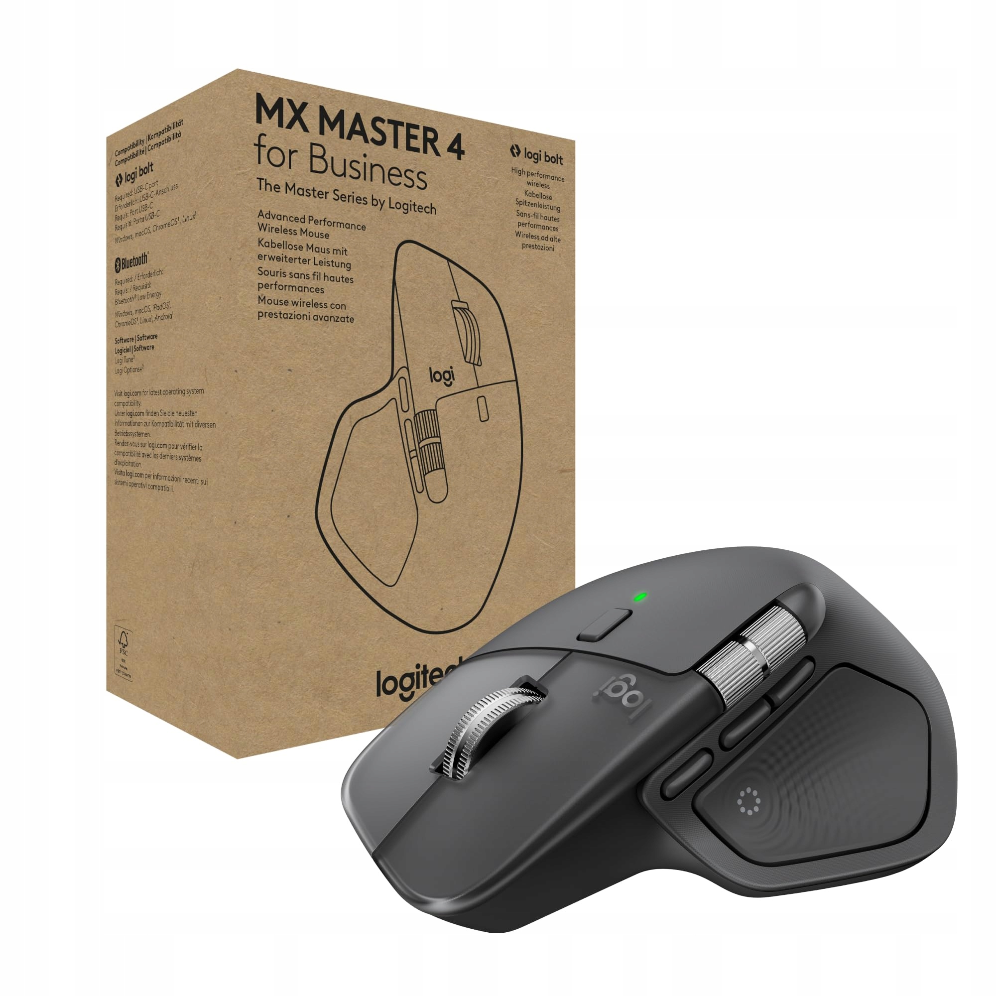 Logitech MX Master 4 for Business bezdrôtová myš 8K Dpi MagSpeed ​​c