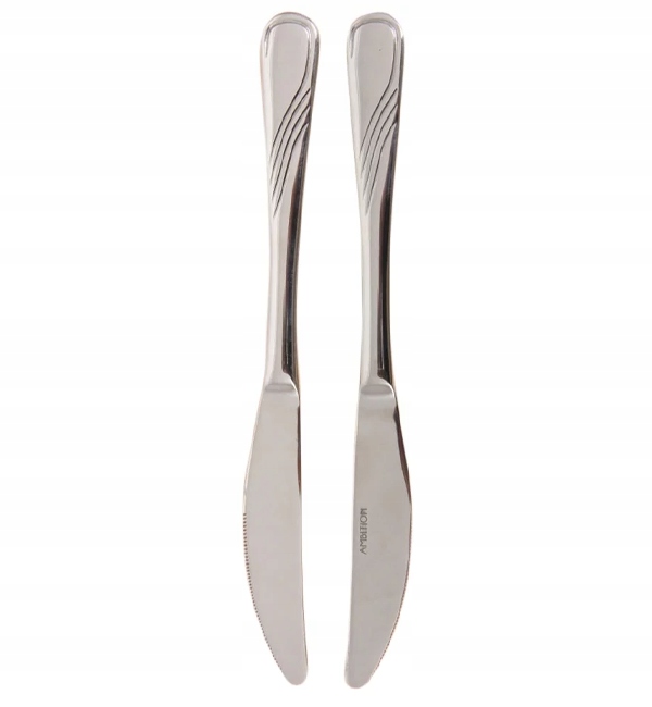 AMBITION NAPOLI KOMPLET 2 NOŻY OBIADOWYCH DLA 2 OSÓB POŁYSK ZAWIESZKA