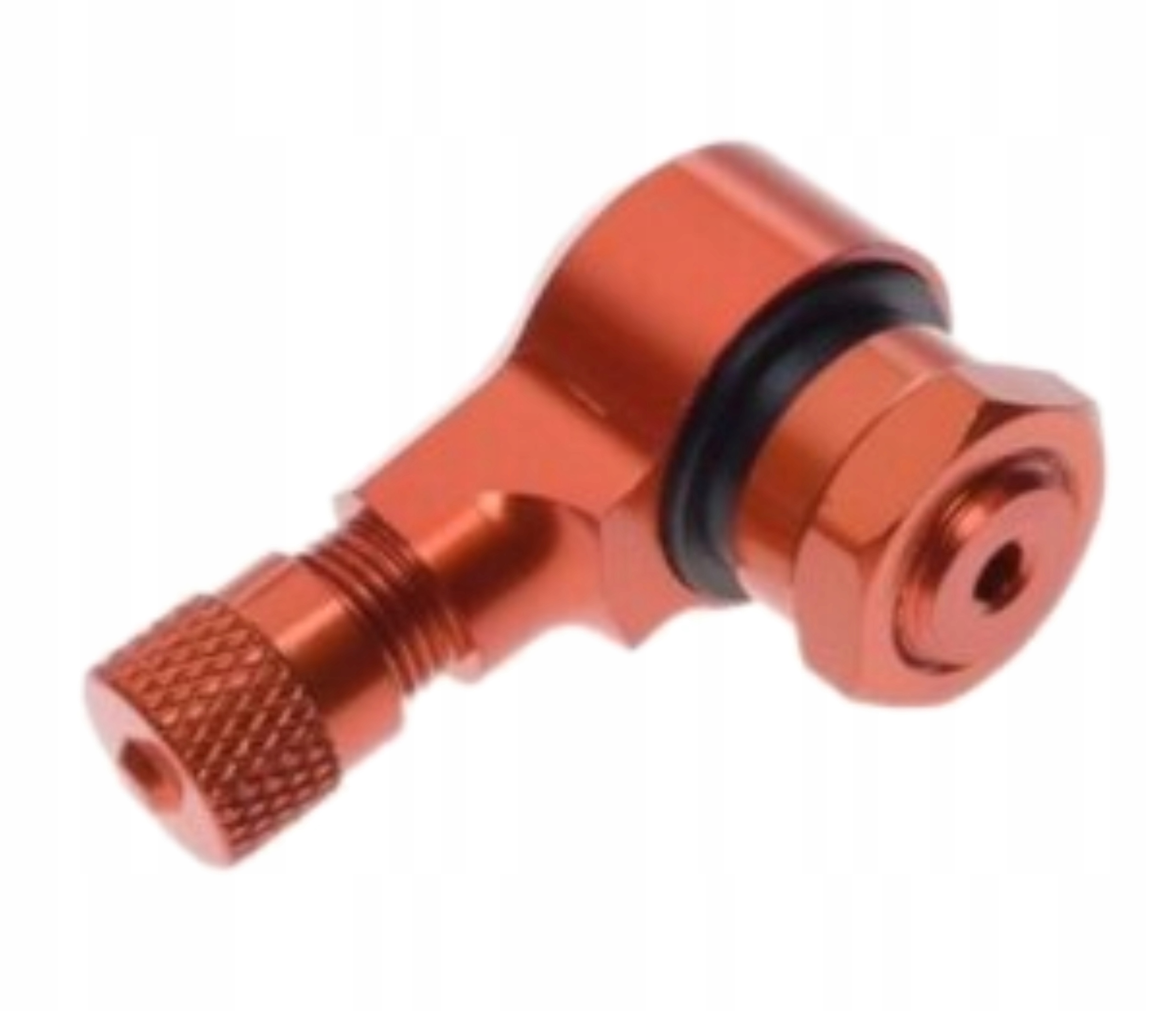 Wentyl Zawór Koła Aluminiowy Kątowy Pomarańczowy