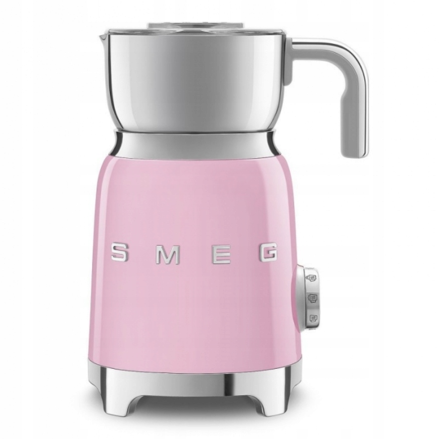 Spieniacz do mleka Smeg MFF01PKEU Różowy 600 ml 50's Style Chrom