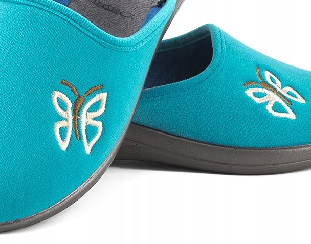 Kapcie, klapki, laczki turkusowe Inblu 5D Rozmiar 40