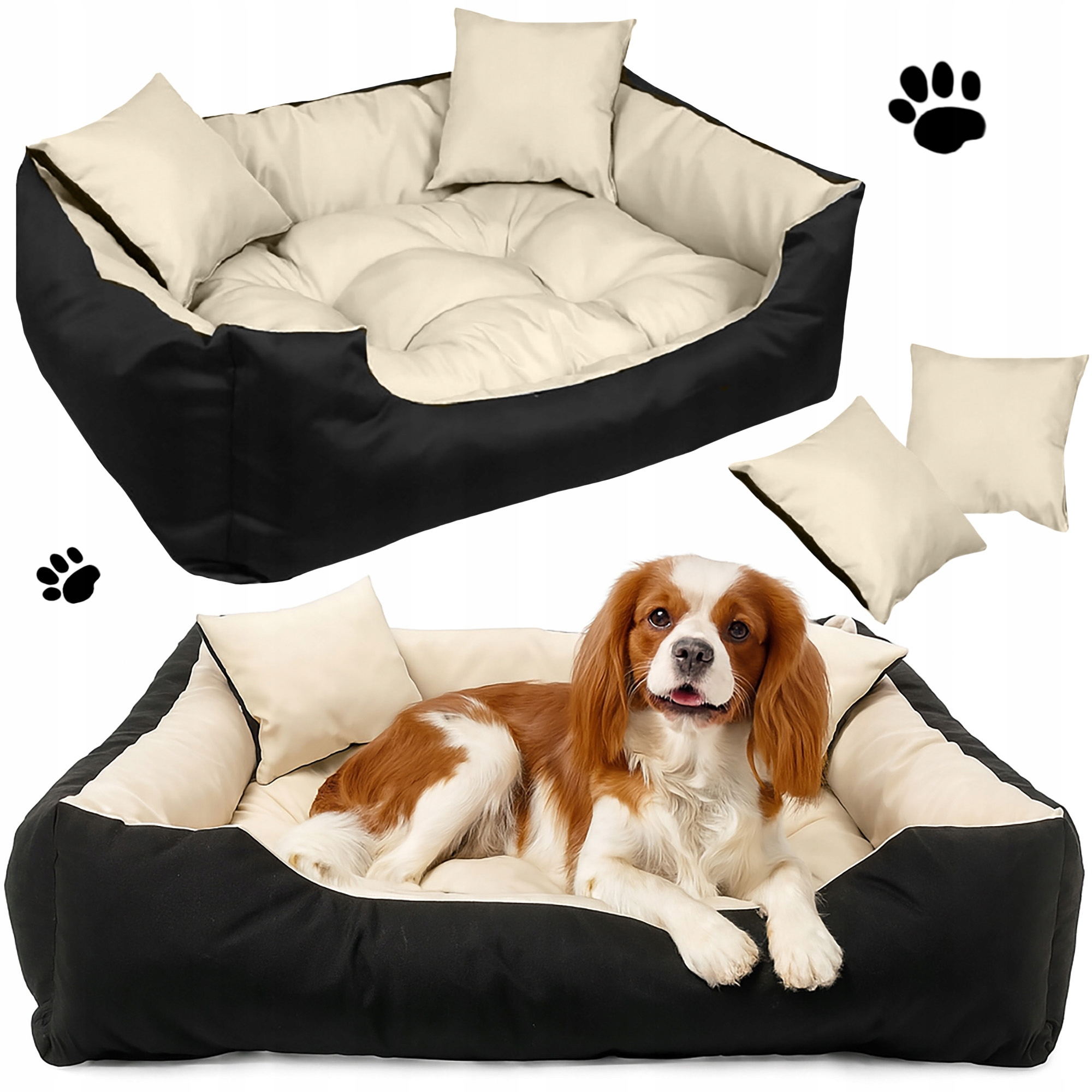 Levně Pelíšek Pro Psa 75X65 CM Voděodolné Potah Pohovka Podložka Béžová