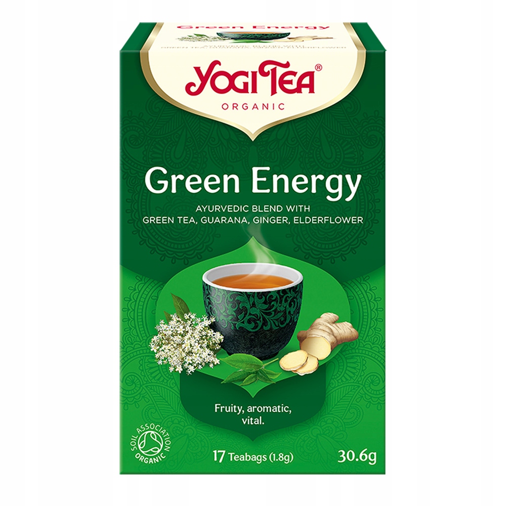 Levně Yogi Tea Čaj zelený s energií (green energy) 17 x 1,8 g Bio