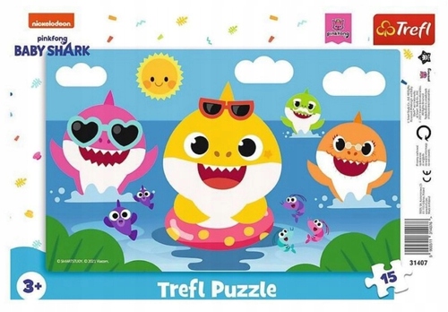 

Puzzle Ramkowe Wesołe Baby Shark 15EL Trefl 31407
