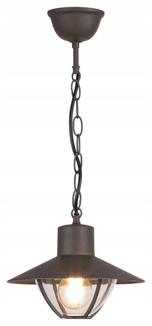 Venkovní závěsná terasová zahradní lampa hnědá s řetězem Rabalux