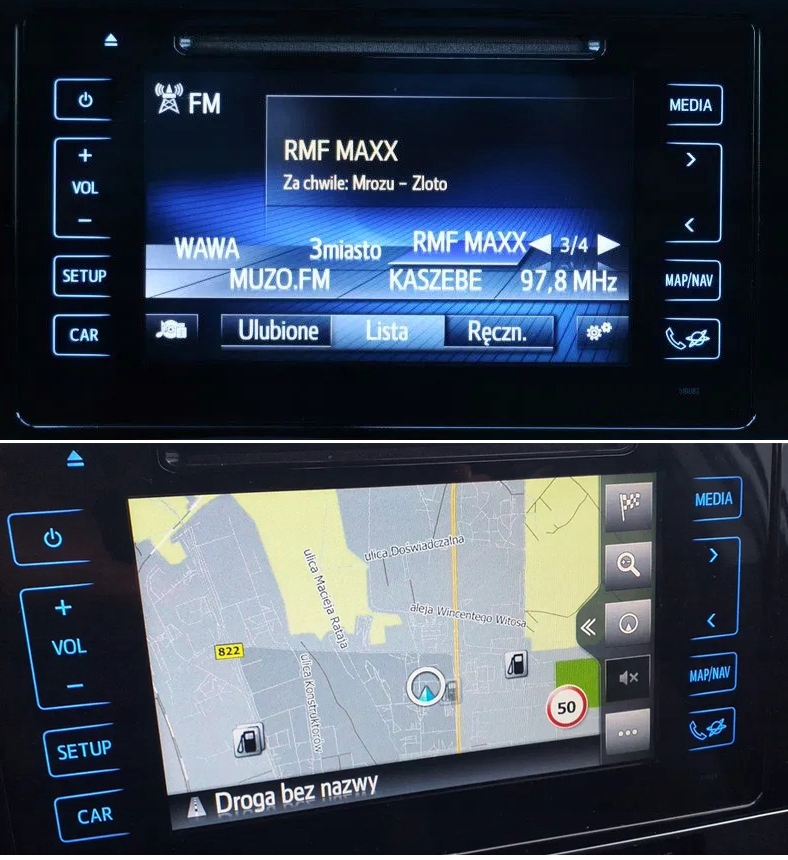 Mapa Toyota Auris Mapa 2025 (2014-2018) Toyota Touch 2 Go Usb Drive