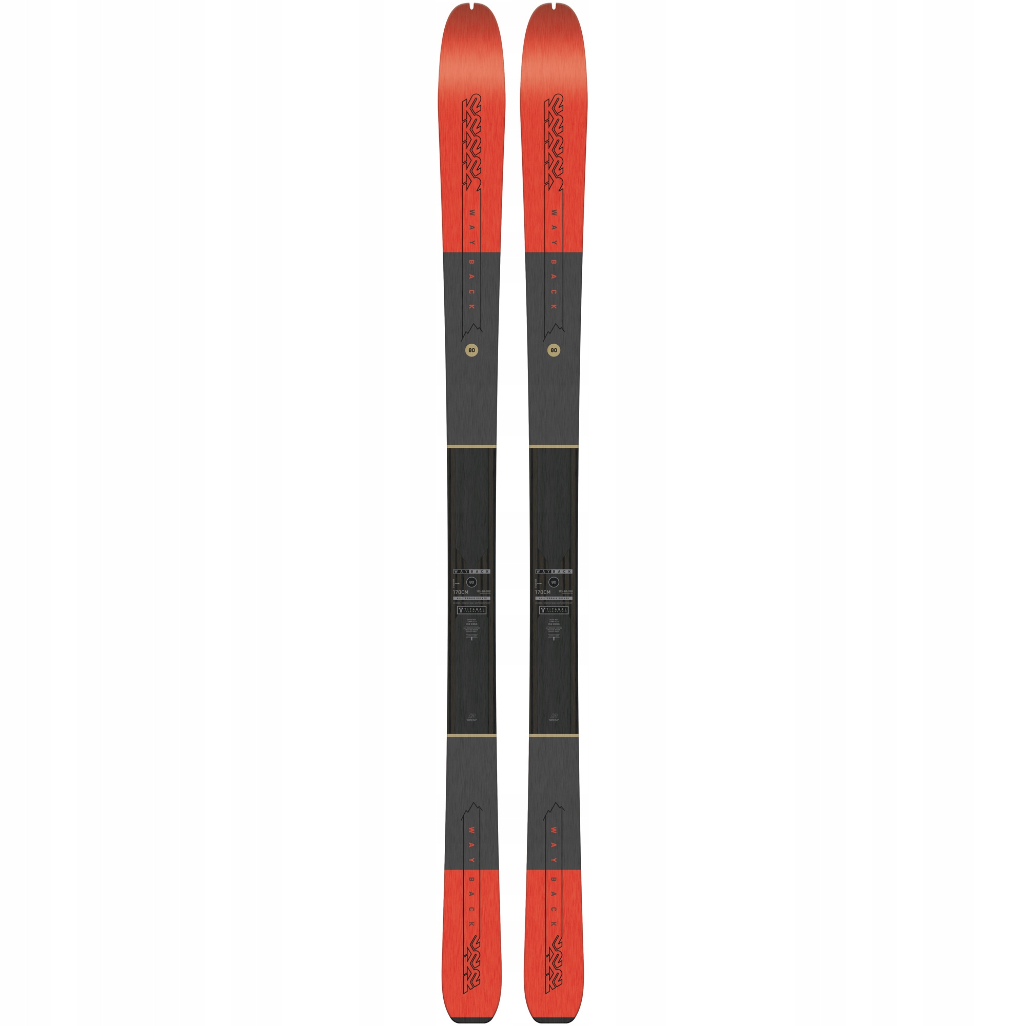 Narty skitourowe K2 Wayback 80 długość 170cm
