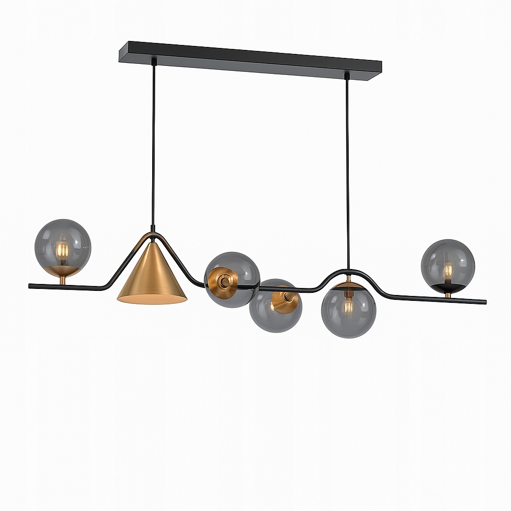 Mista lampa wisząca 120cm nad stół, do jadalni
