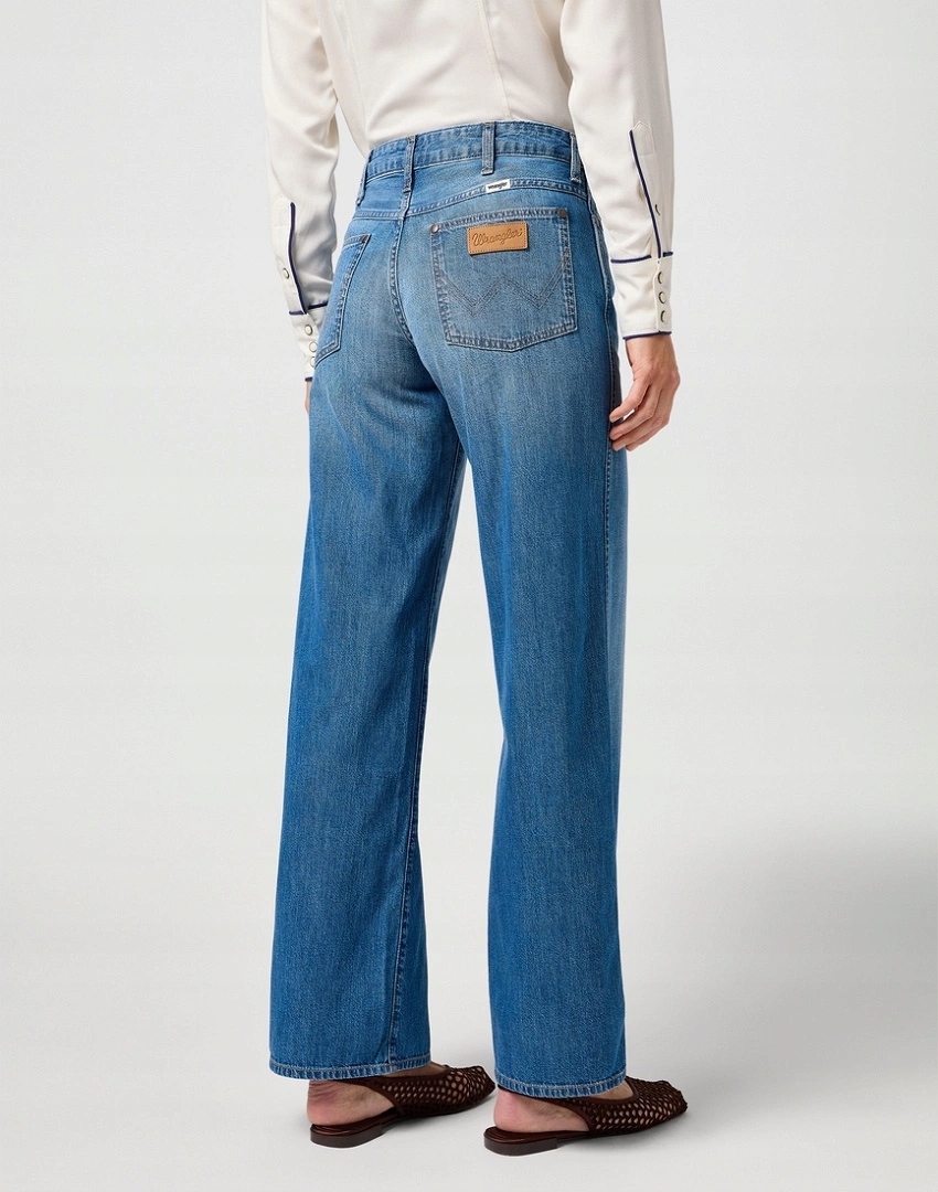 Dámské široké kalhoty Wrangler World Wide Light Hand 112362657 27/32