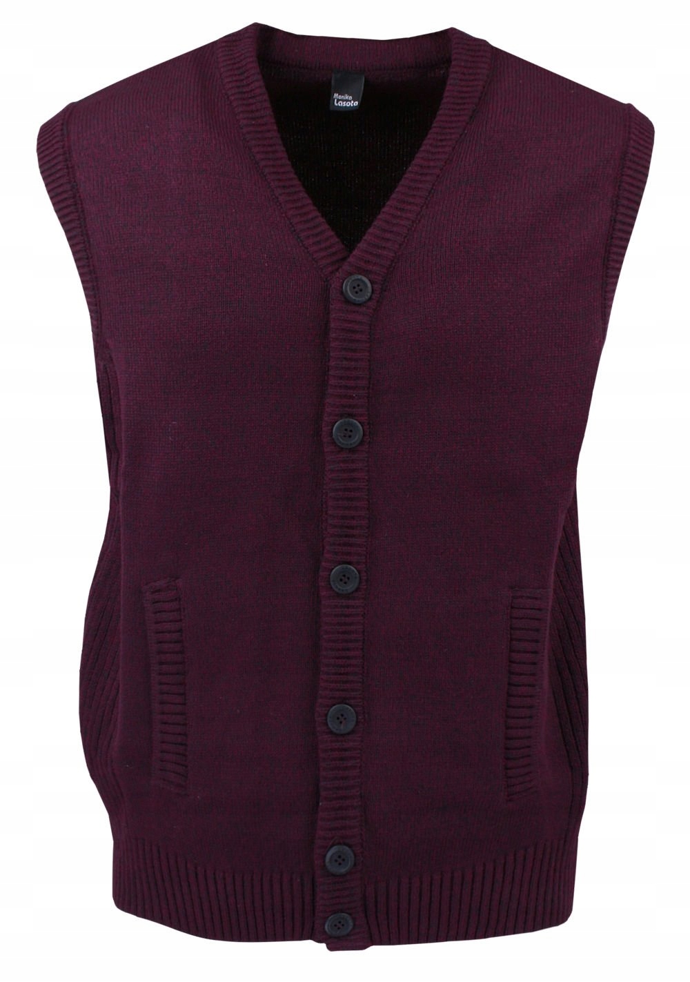 Rozepínací na Knoflíky Pánská vesta M. Lasota Švestková L