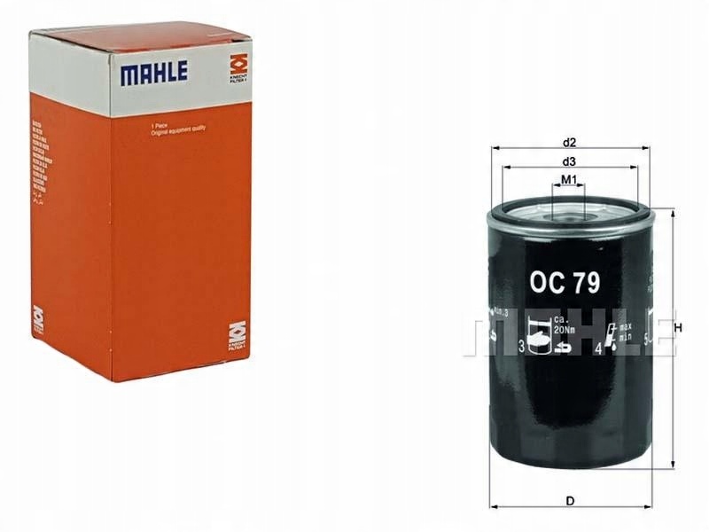 

Mahle Filtr Oleju Oc 79