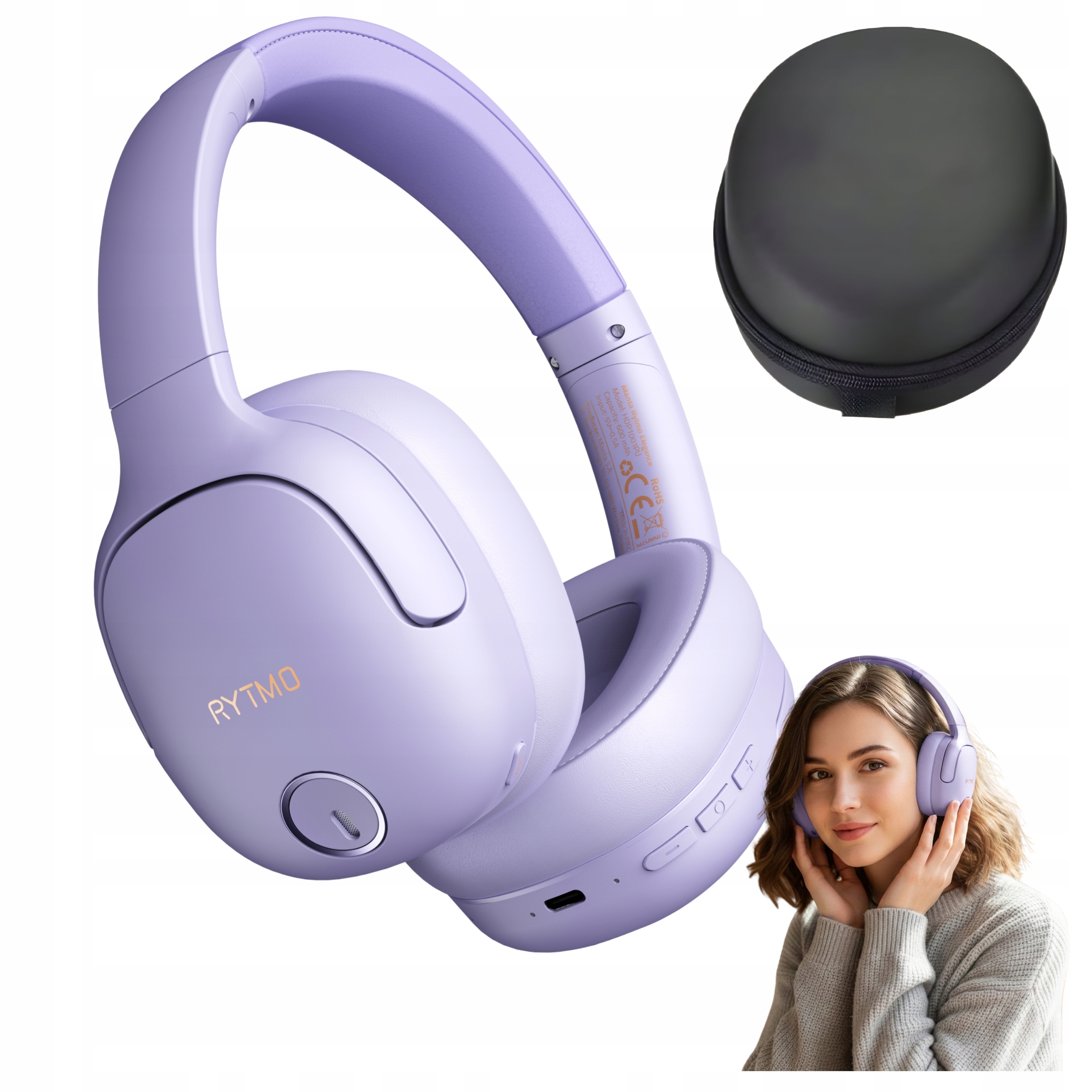 Słuchawki Bezprzewodowe Nauszne Z Mikrofonem Manta Rytmo