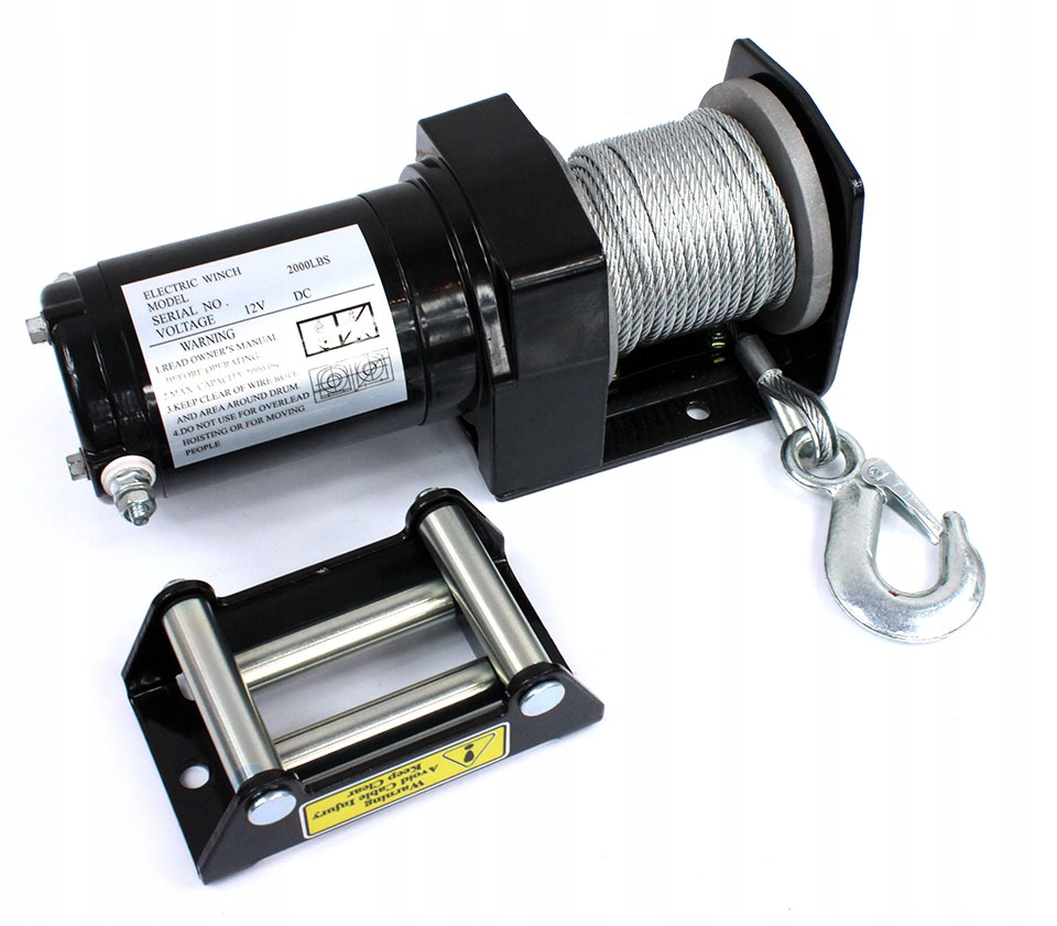WYCIAGARKA ELEKTRYCZNA QUAD 2000LBS 12V PILOT Mark Mar Pol
