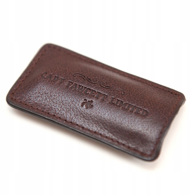 Grzebień do wąsów Captain Fawcett w skórzanym etui Stan opakowania oryginalne