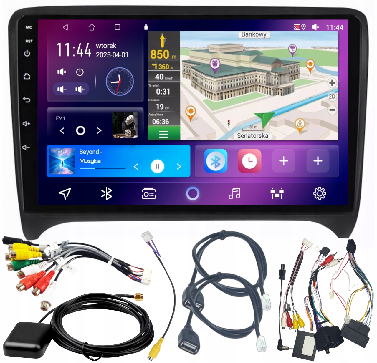 Autorádio Android Audi Tt 8J 2006-2012 Wifi Gps Carplay 4GB 64GB