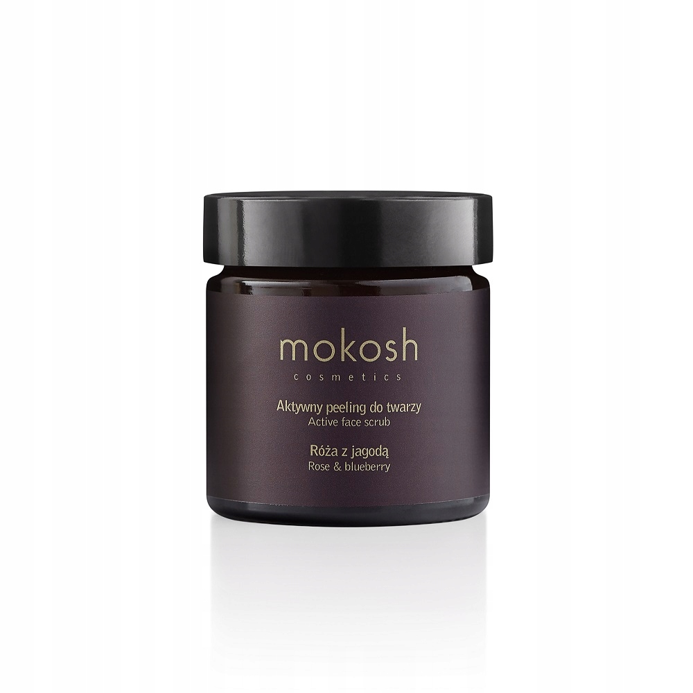 Mokosh, aktivní peeling na obličej Růže s borůvkou, 60 ml