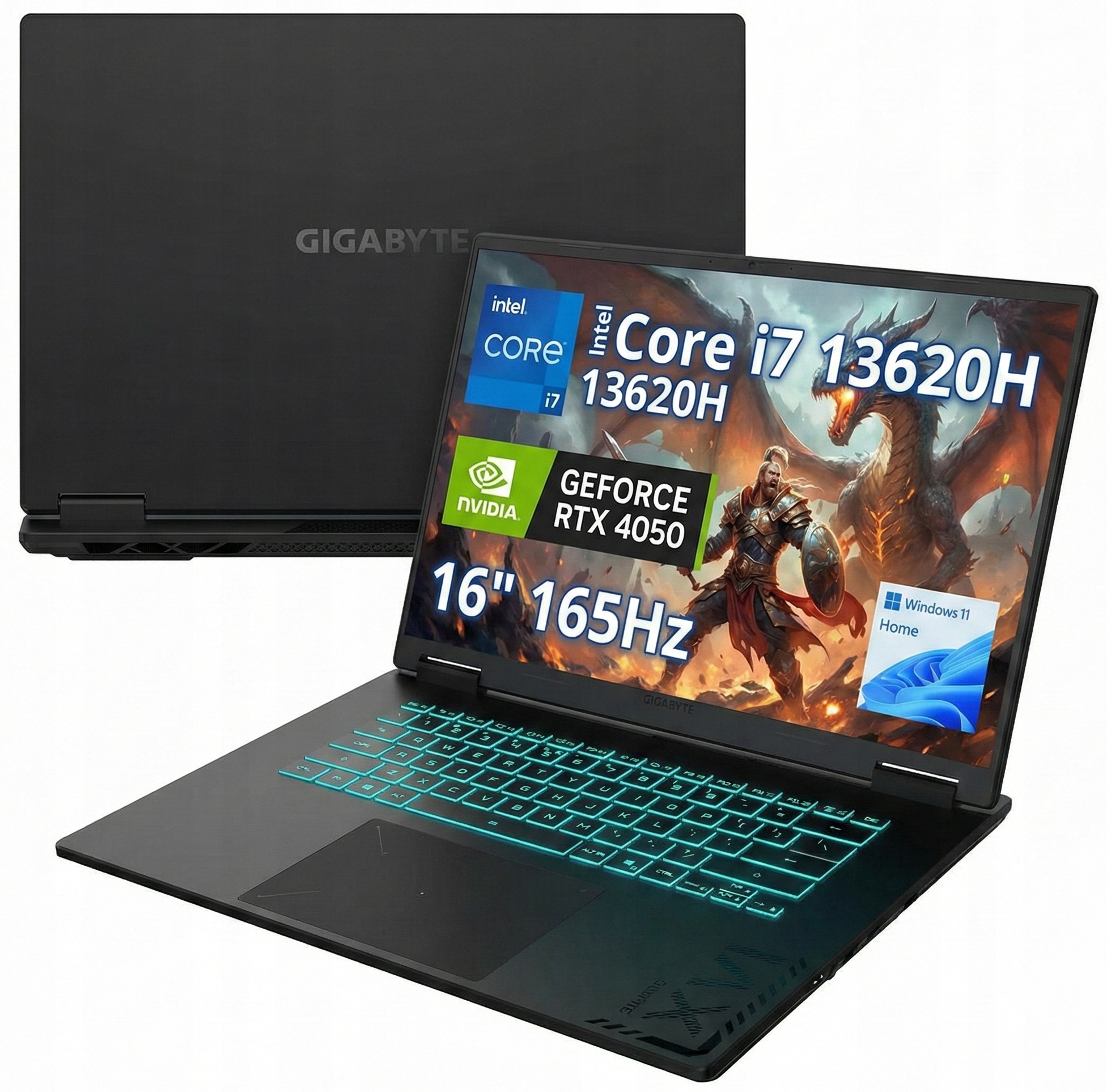 Herní Gigabyte A16 i7-13620H 32/512GB RTX4050 16" Fhd 165Hz Matná W11