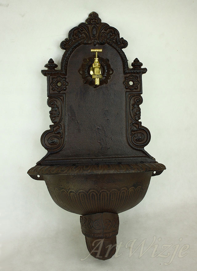 Żeliwny wiszący zlewozmywak do ogrodu umywalka Typ fontanna (pompa)