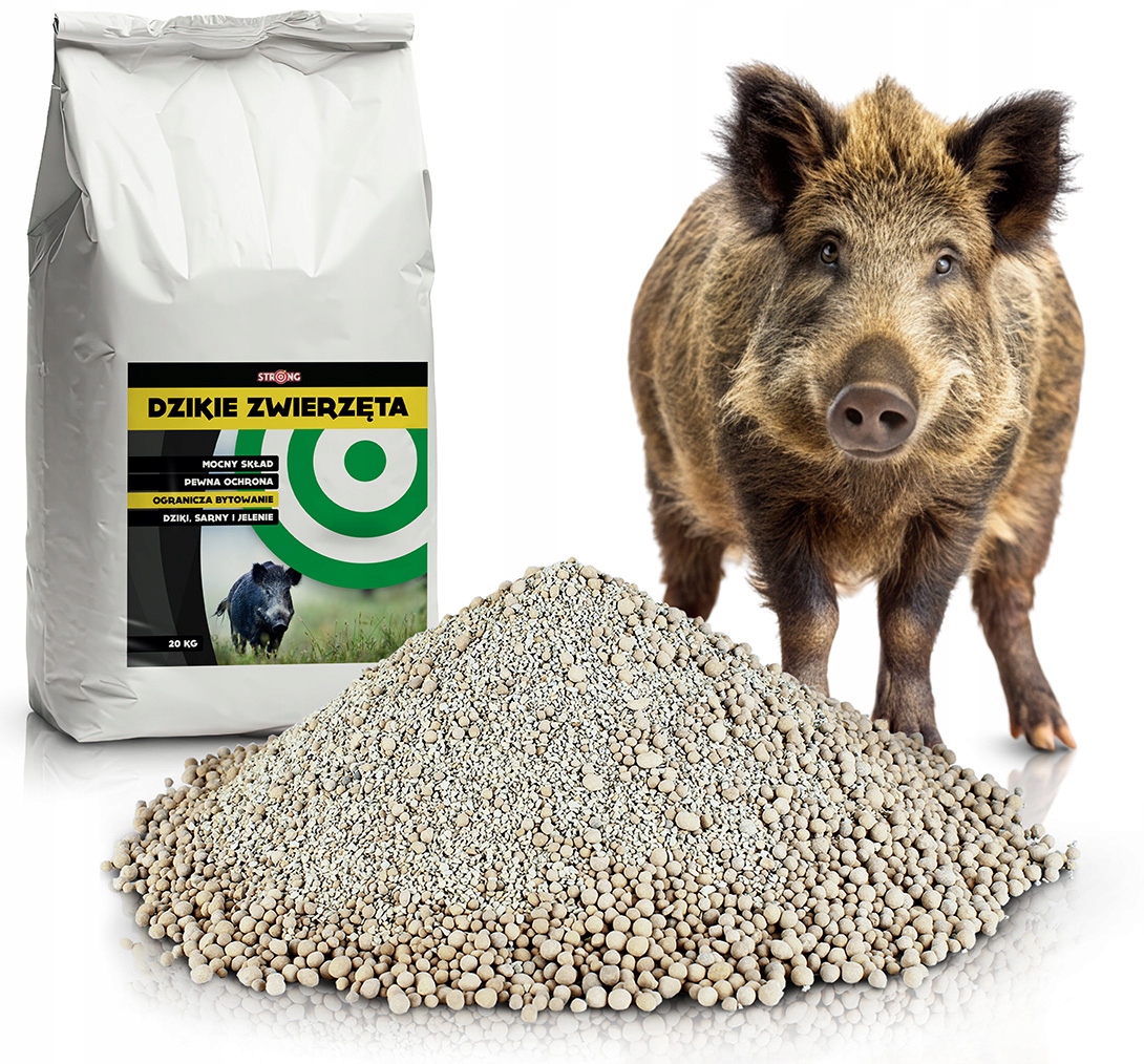 Odstraszacz Na Dziki Sarny Antydzik Strong Granulat Zapobiega Ryciu 20 Kg
