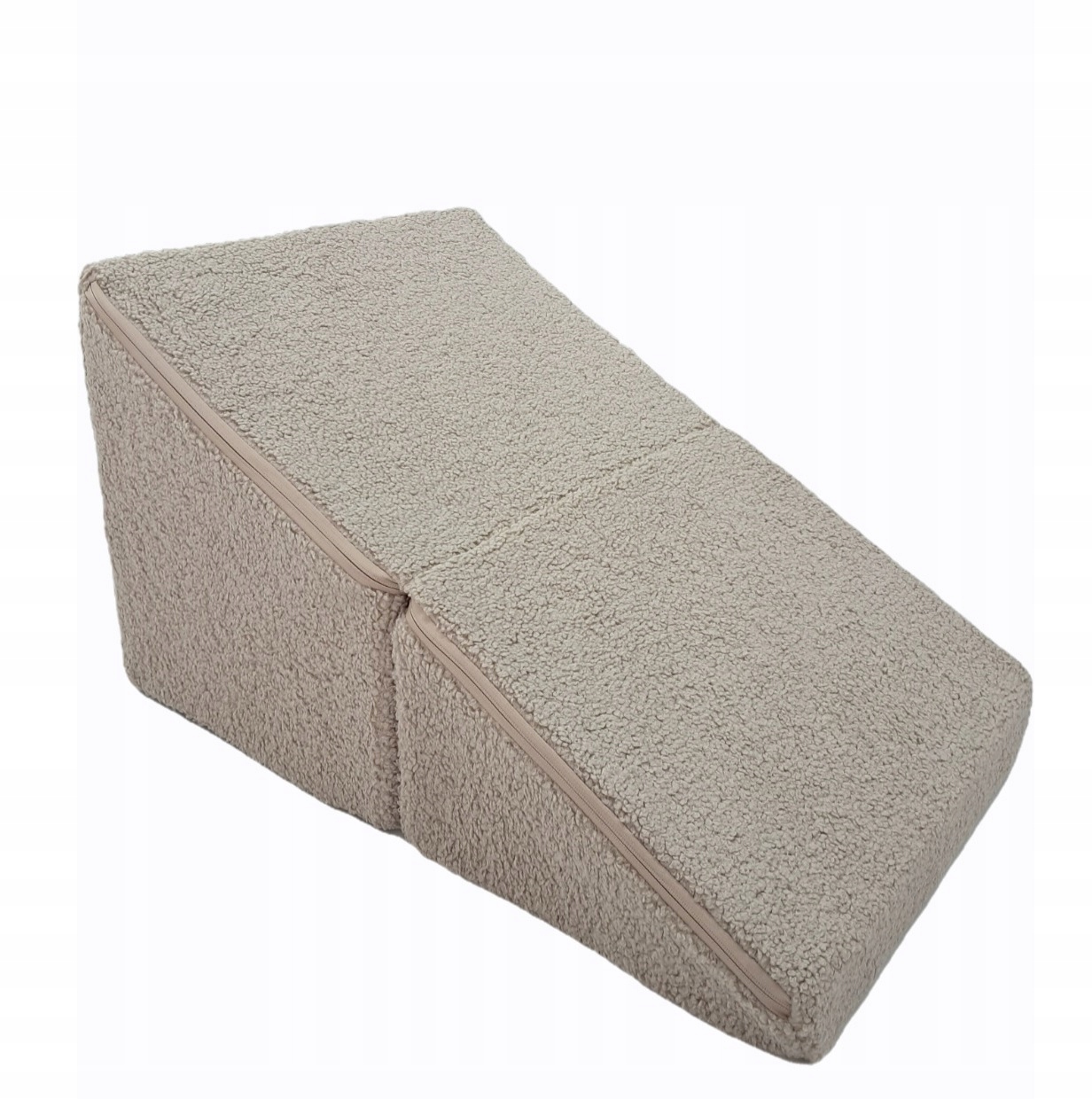 Schody podest dla psa kota 2w1 Pufa Baranek Boucle Capucino Produkt Polski