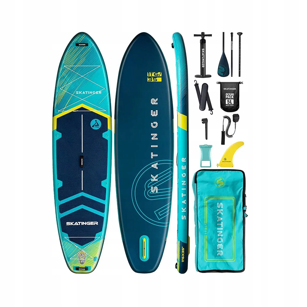 Deska Sup Skatinger Prana Meteor Blue 350x89x15 cm (11'6'') yoga