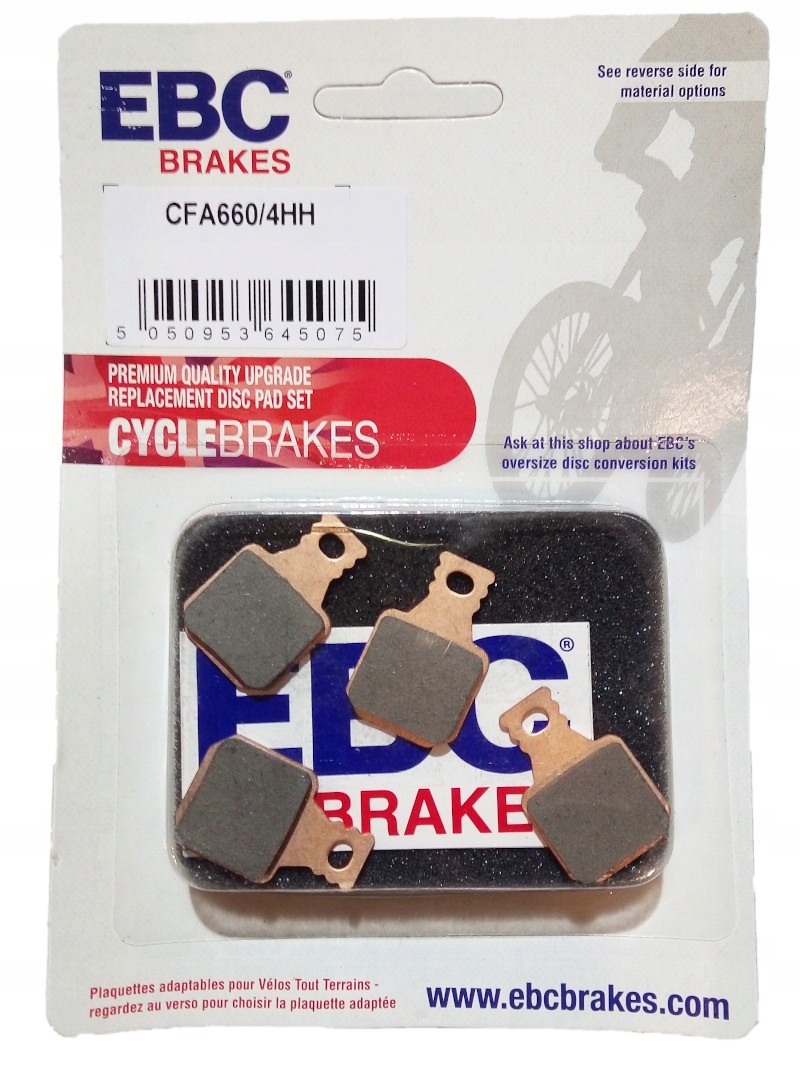 Klocki okładziny hamulcowe Ebc CFA660/4HH metaliczne do Magura MT5/MT7