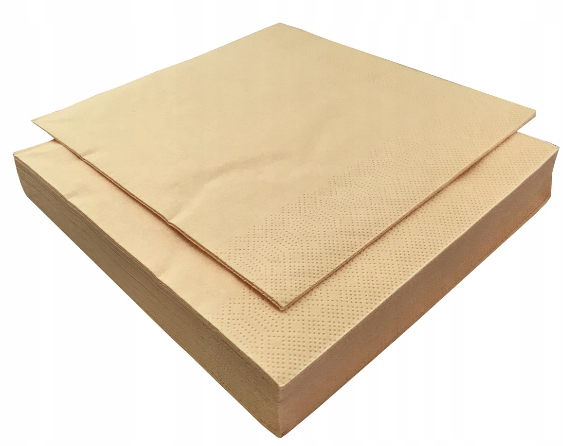 

Serwetka składana 33x33cm 3w 20szt kremowa