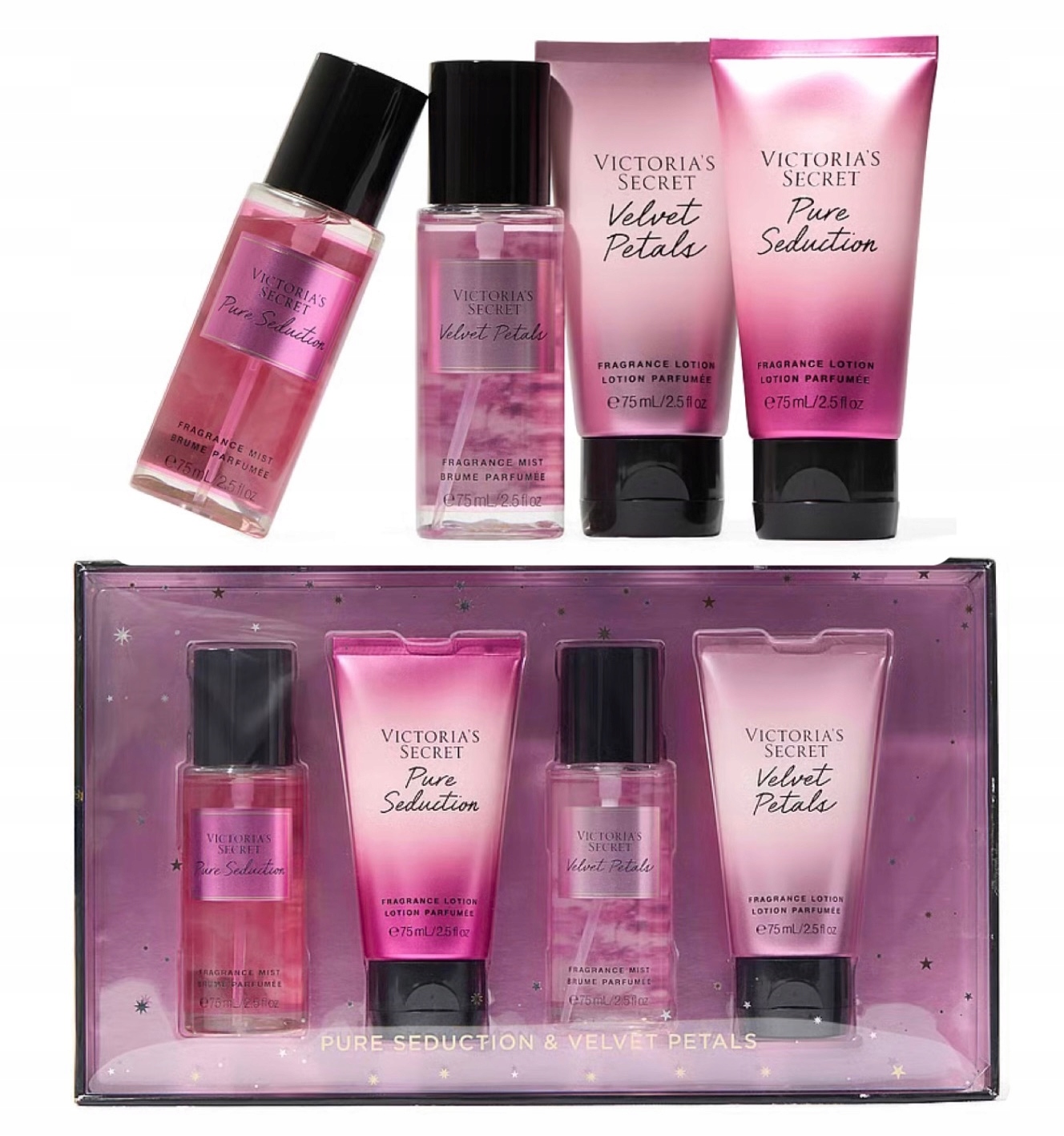Victoria's Secret Pure Seduction Velvet Petals Zestaw Prezentowy 4x75 ml