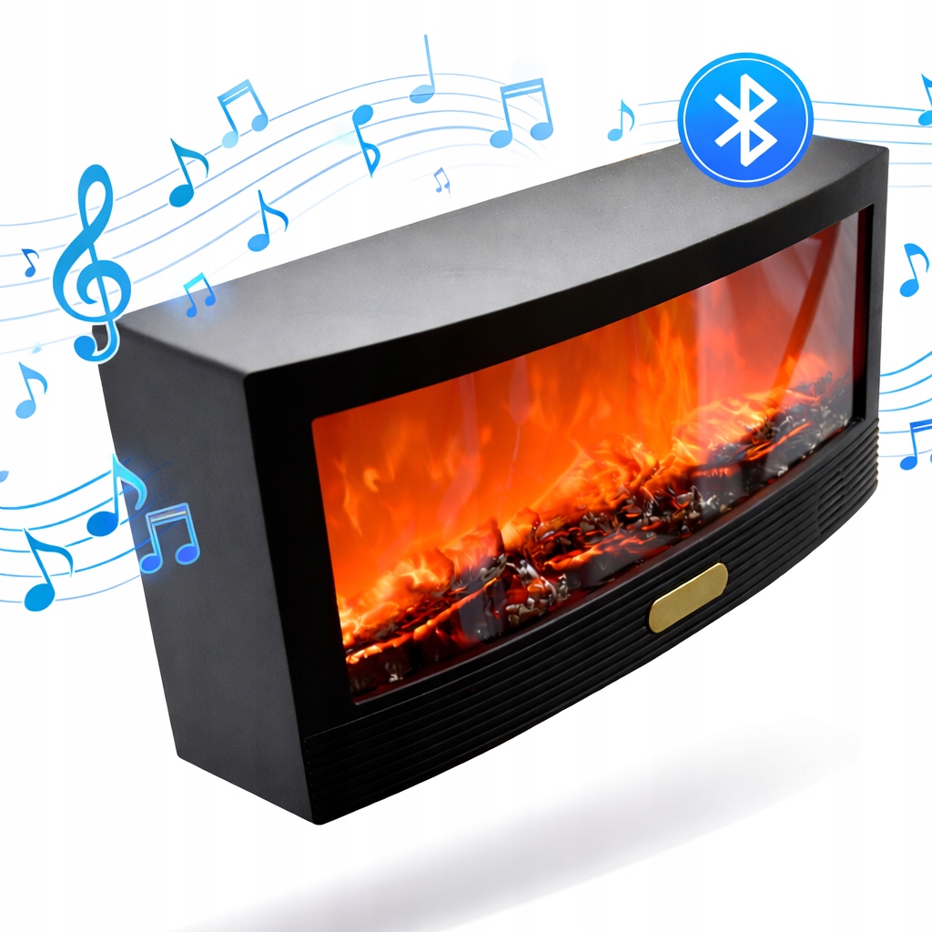 Led Krb Napodobňujúci Skutočný Oheň Ozdoba Batéria Usb Reproduktor Bluetooth