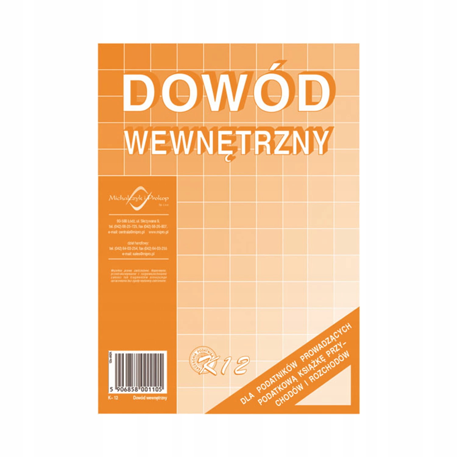 

Druk Dowód Wewnętrzny A5 K-12