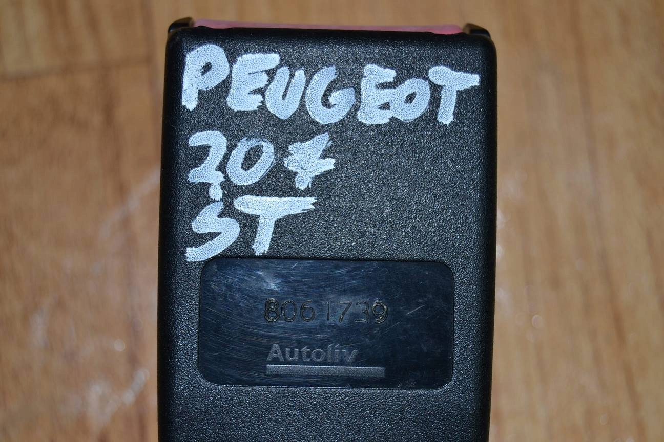 ZAPINKA PASA BEZPIECZEŃSTWA TYŁ PEUGEOT 207 Wersja Europejska