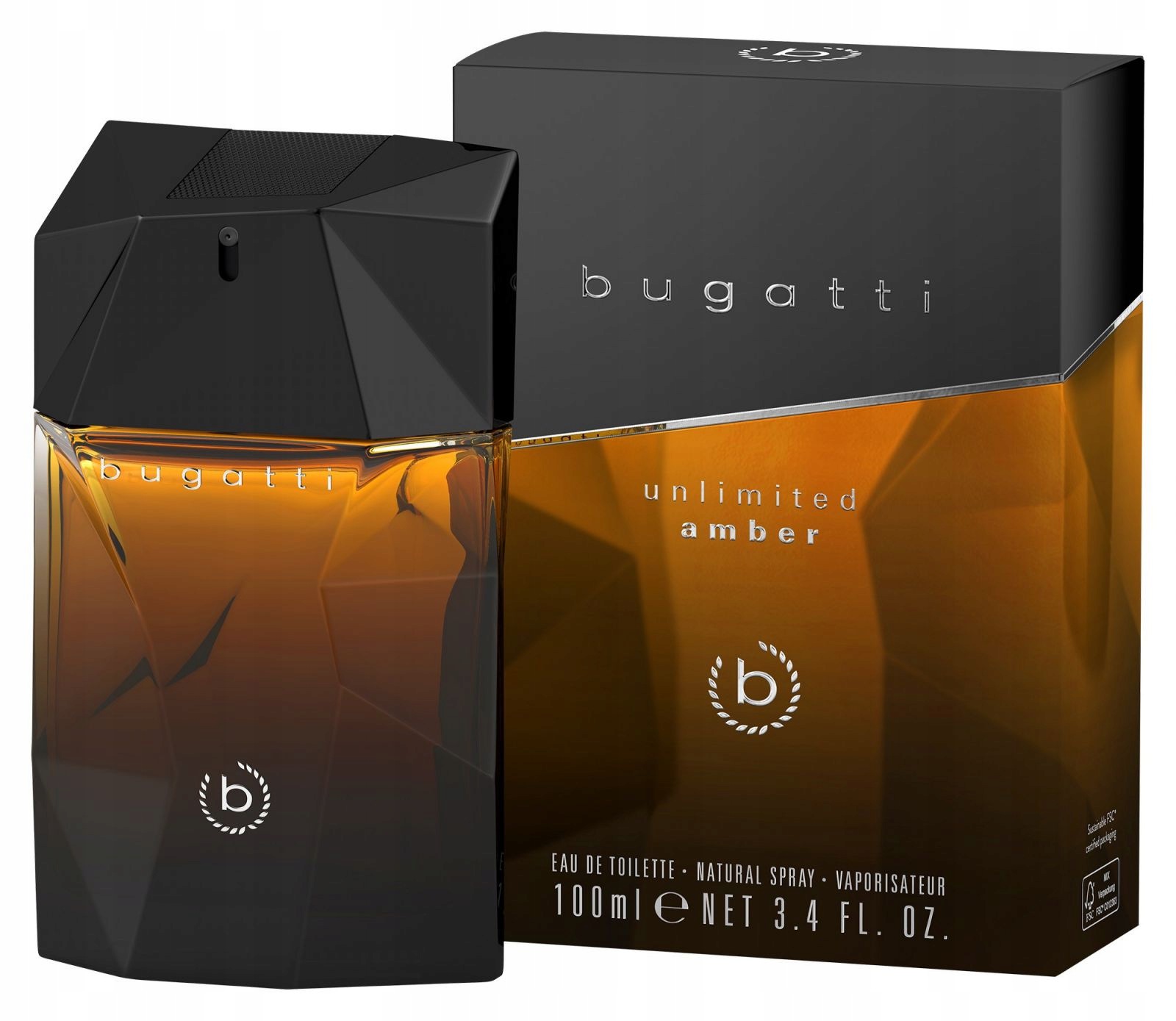 Bugatti Unlimited Amber Toaletní Voda Pro Muže 100 ML