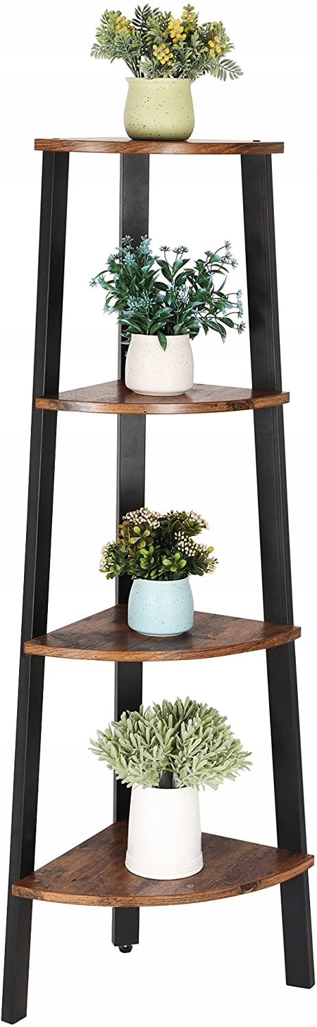 Regał półka narożna rustykalna loft vintage Liczba półek 4