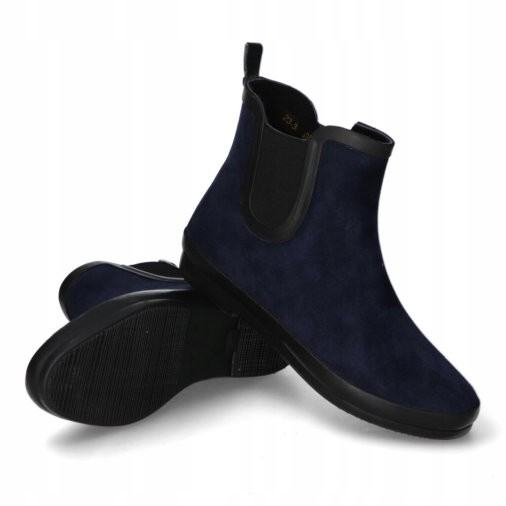 Kalosze Potocki 23-36063NV Granatowe Kolor niebieski