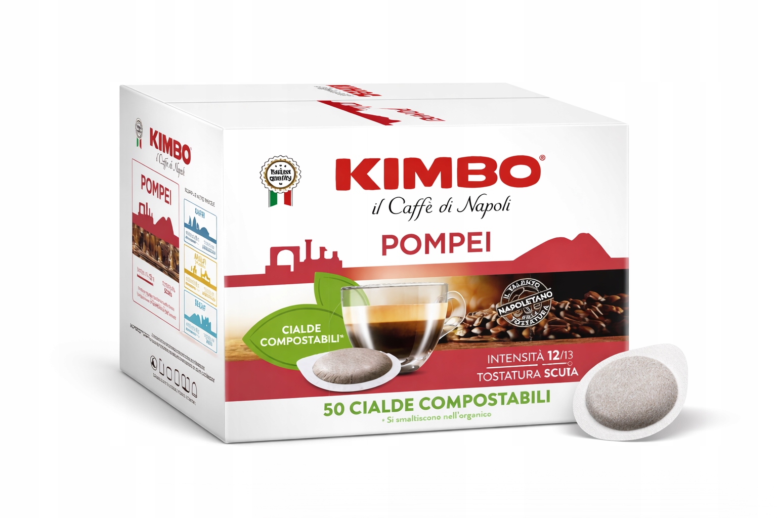 Levně Káva v sáčcích 44 mm Kimbo Pompei 50 ks Pady Ese