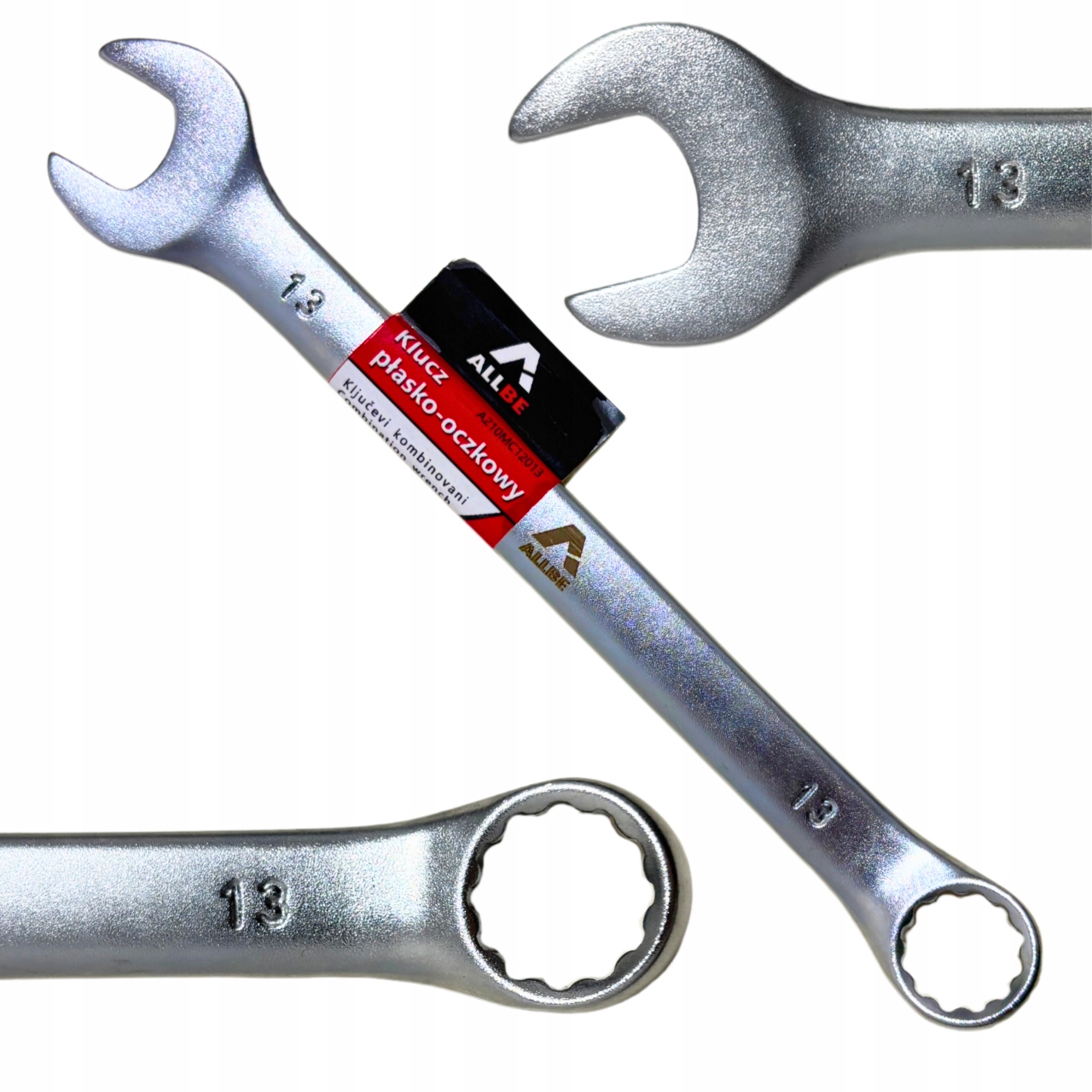 Klucz Płasko Oczkowy 13mm Stal Crv Klucz Płasko-oczkowy Cr-V Mocny Solidny