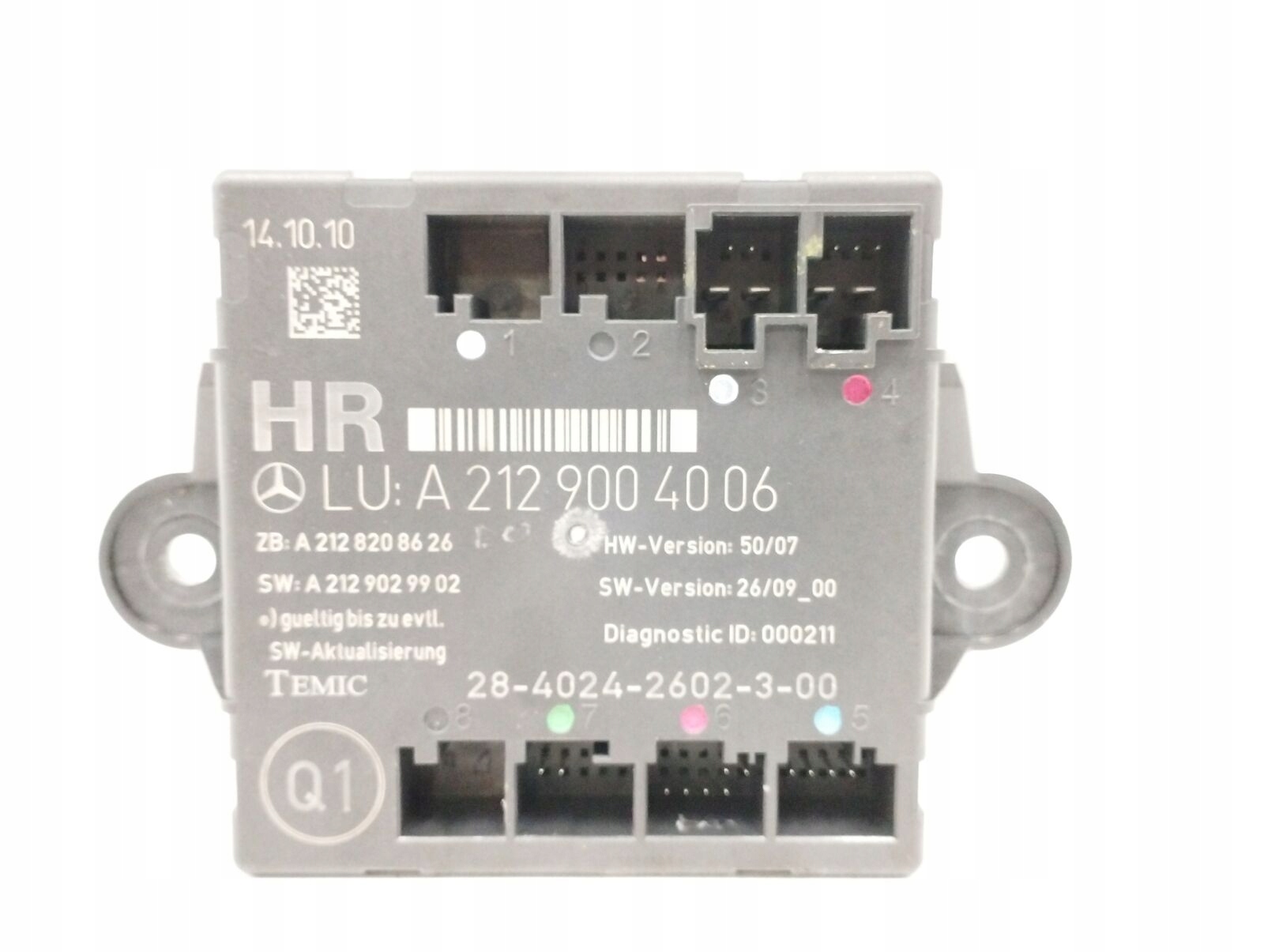 MODUŁ STEROWNIK DRZWI PRAWY TYŁ A2129004006 MERCEDES W204 W212