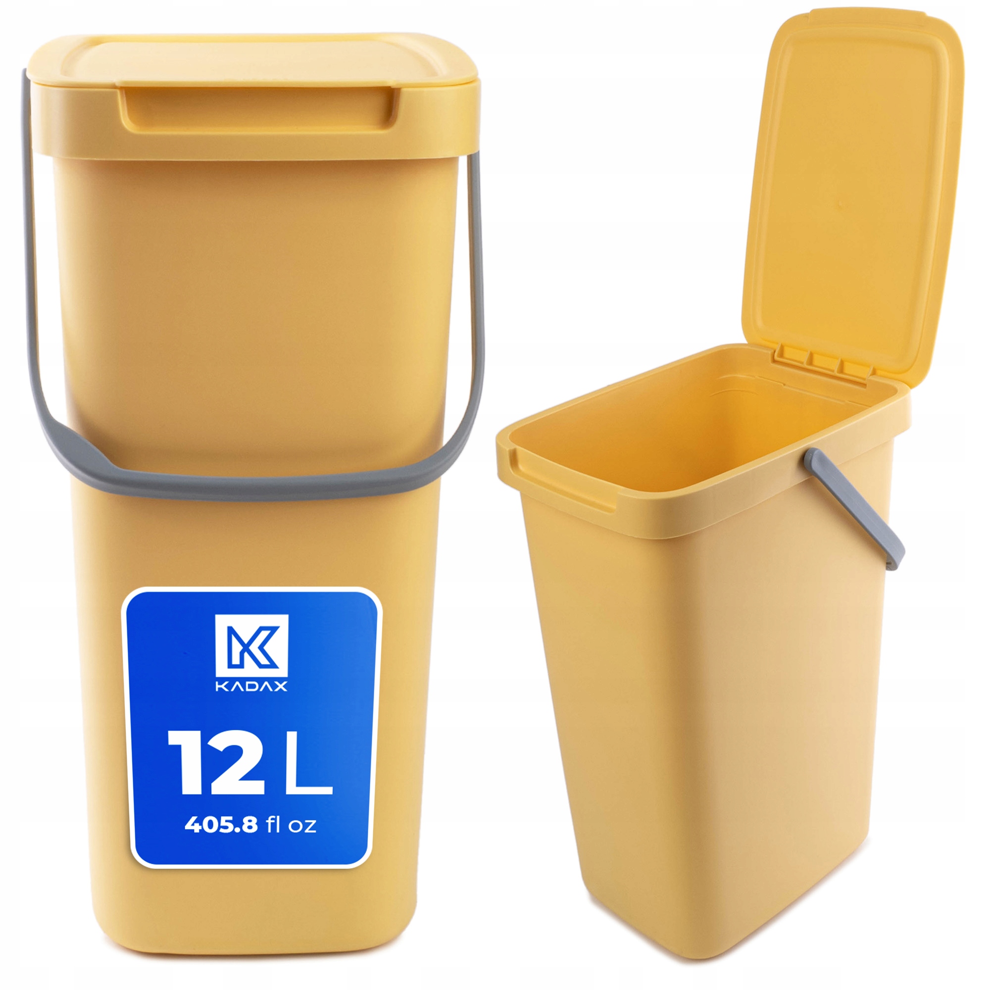 Levně Odpadkový Koš Nádoba Na Odpad S Víkem 12 L Koš Na Tříděný Odpad