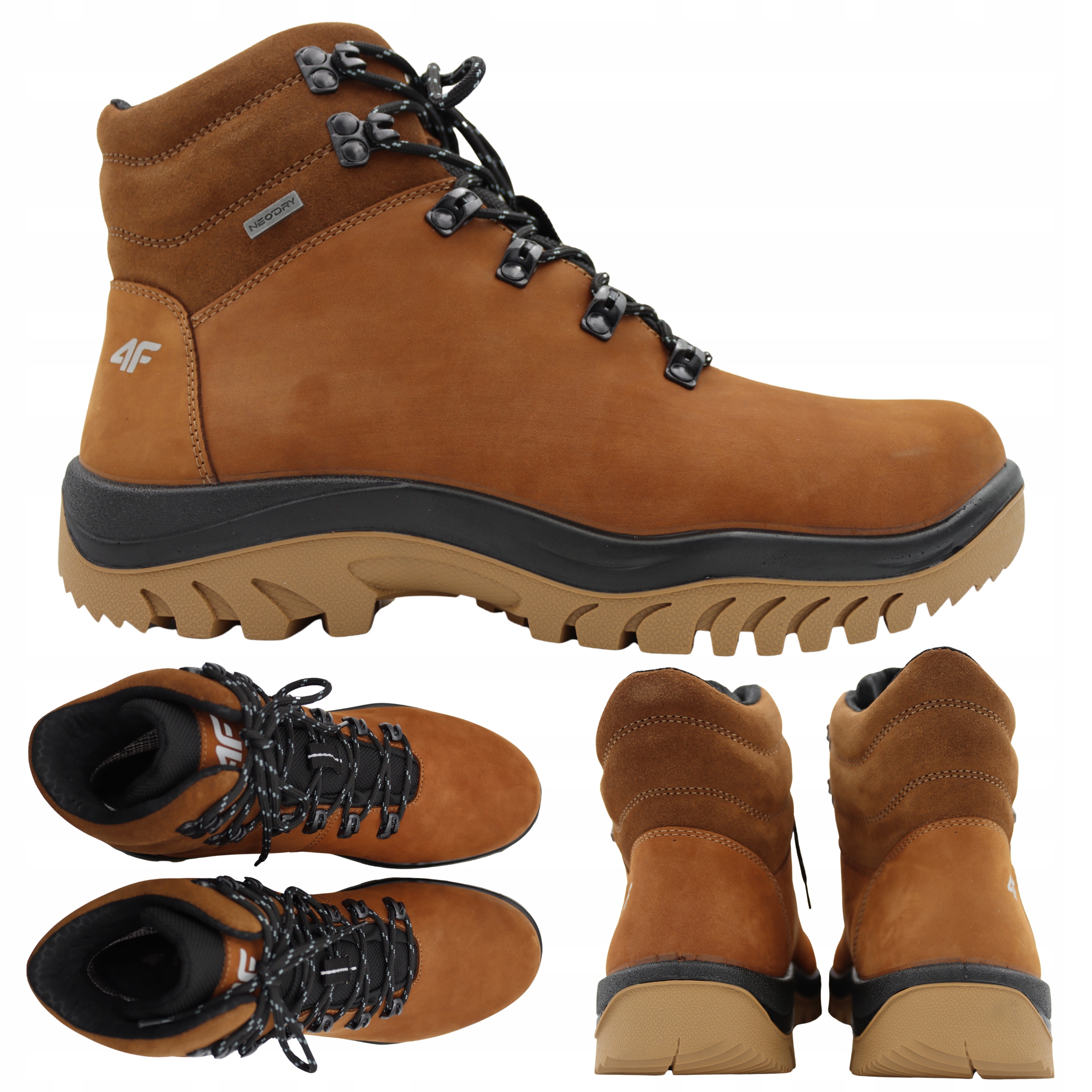 4f Pánské Trekové Boty Na Podzim Zimu OBMH255 81S vel. 43 Ponožky Bonus