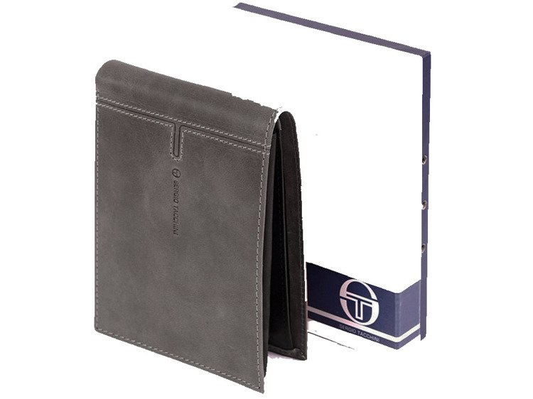 Pánská kožená peněženka Sergio Tacchini šedá K50TGEP029 Gri