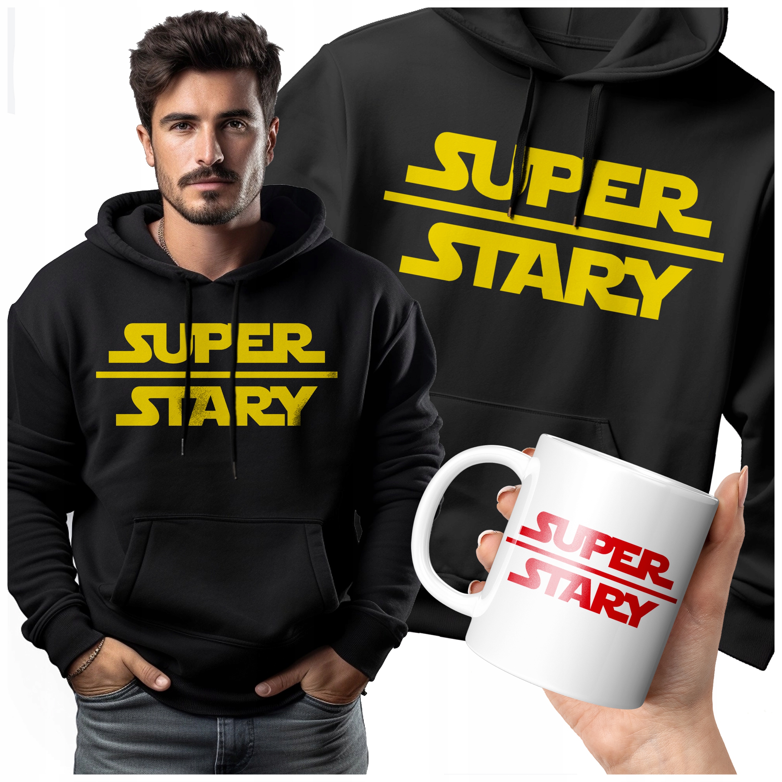 Pánská Mikina Starý Teplý Hrnek Sada Dárek Pro Tátu Otce Den