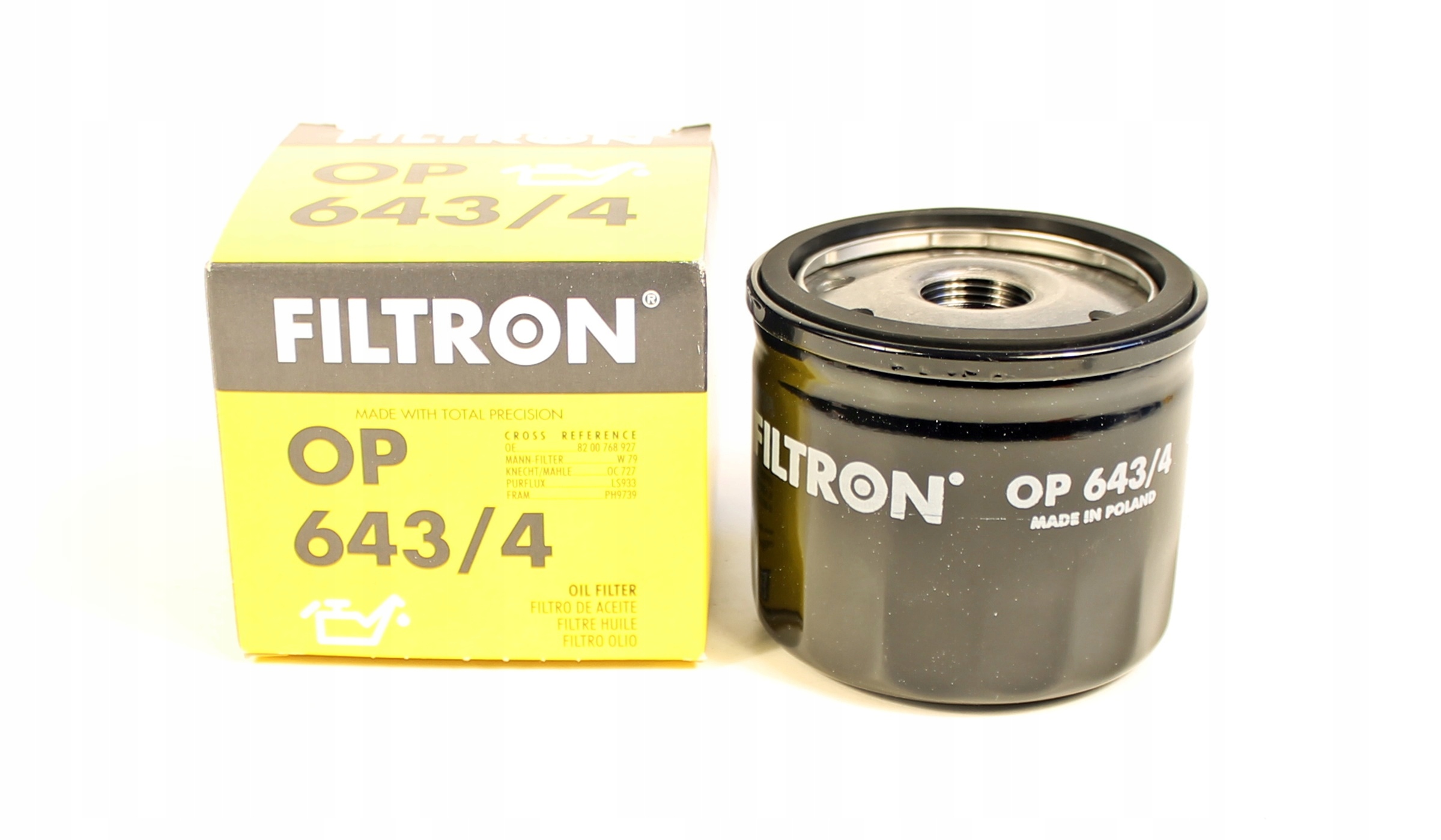 

Filtr oleju Filtron Op 643/4 Renault Dacia Nissan