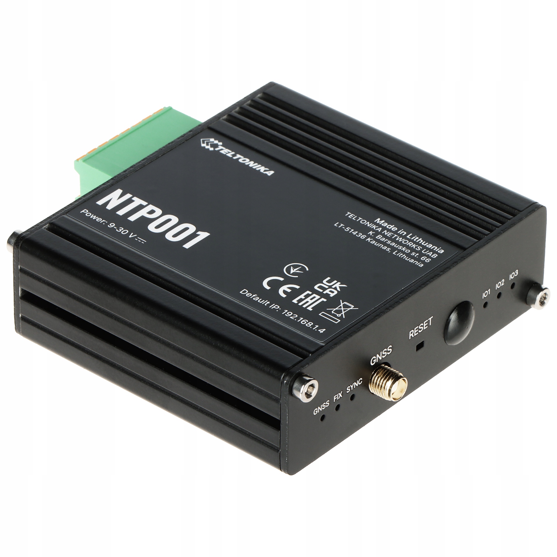 Teltonika NTP001 – server synchronizácie času Ntp (Stratum-1), RS-232/485