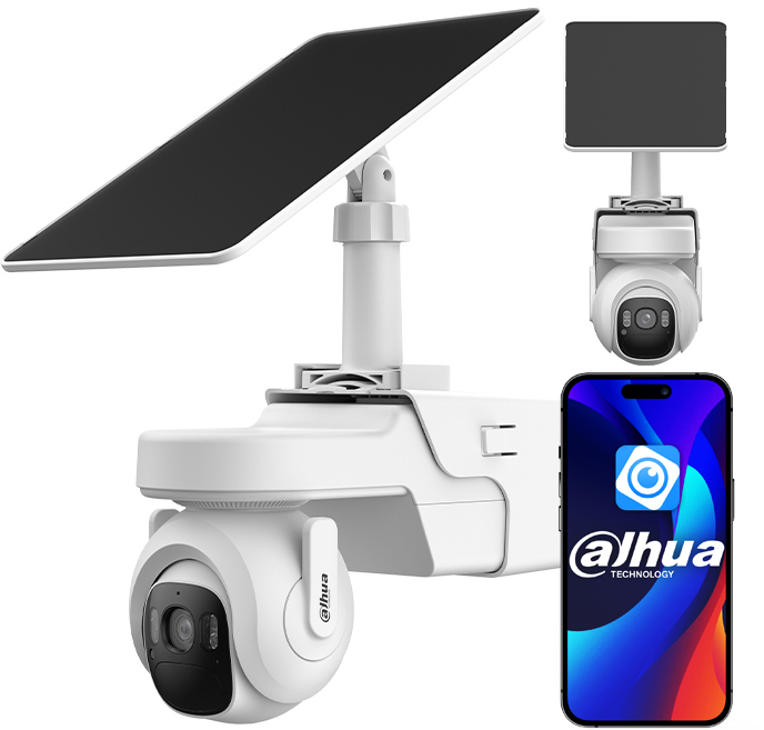 Otočná kamera Dahua 4G Lte Solárna s Pv panelom 4MPx Bezdrôtová