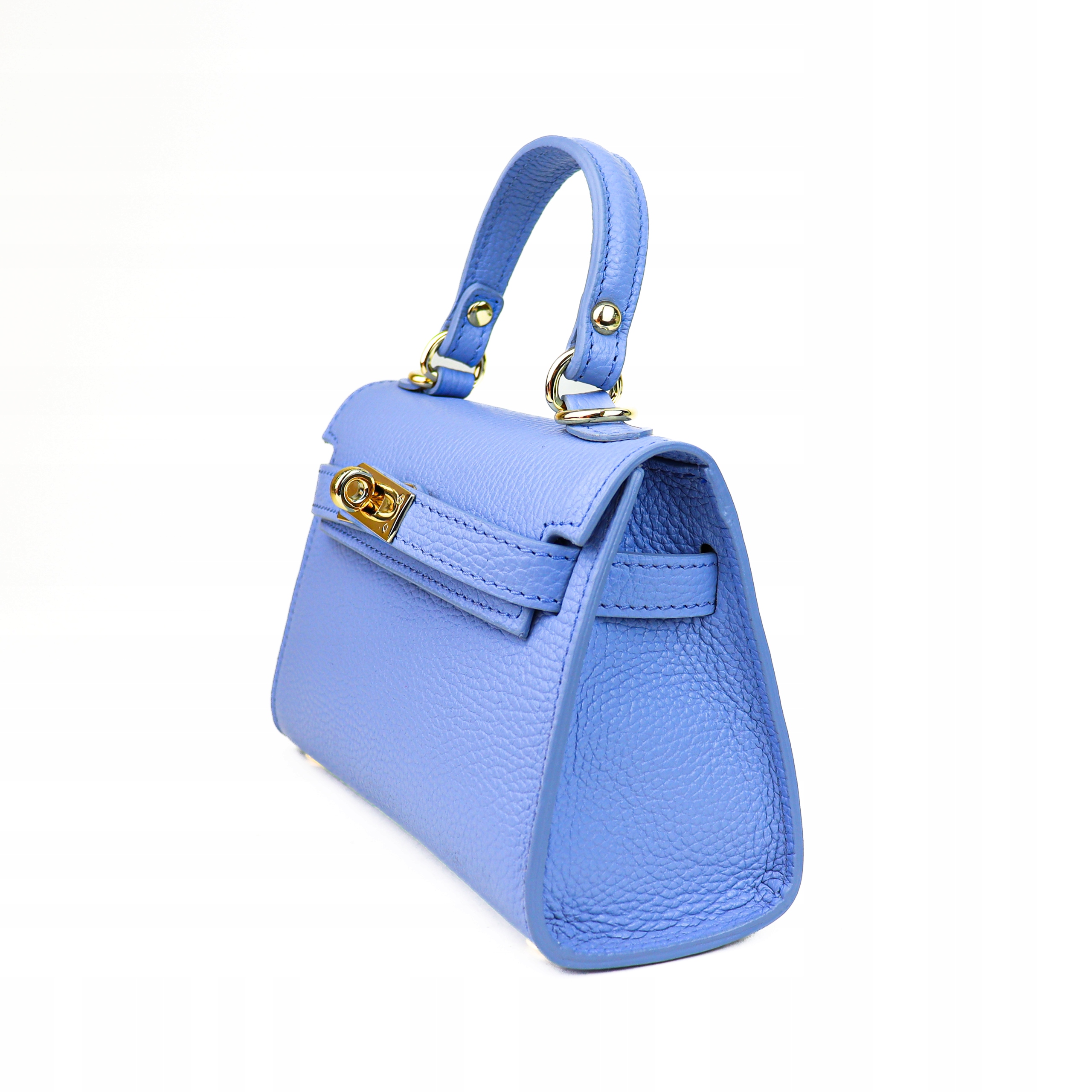 Torebka Damska Kuferek, skóra Emily Błękitny EAN (GTIN) 5906599150384