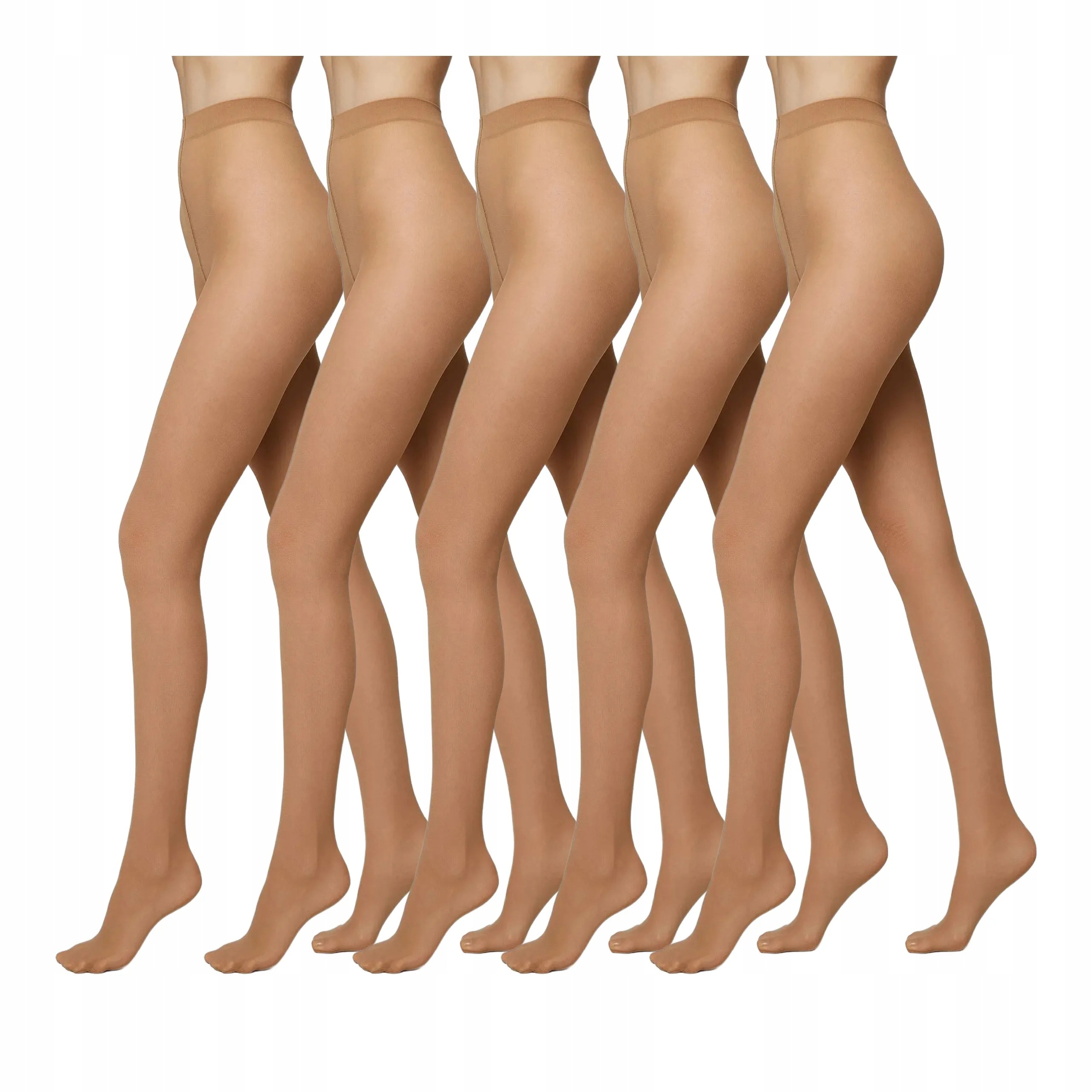 5 ks Punčocháče 30 den matné bez kalhotek Conte 5x Natural 5-XL