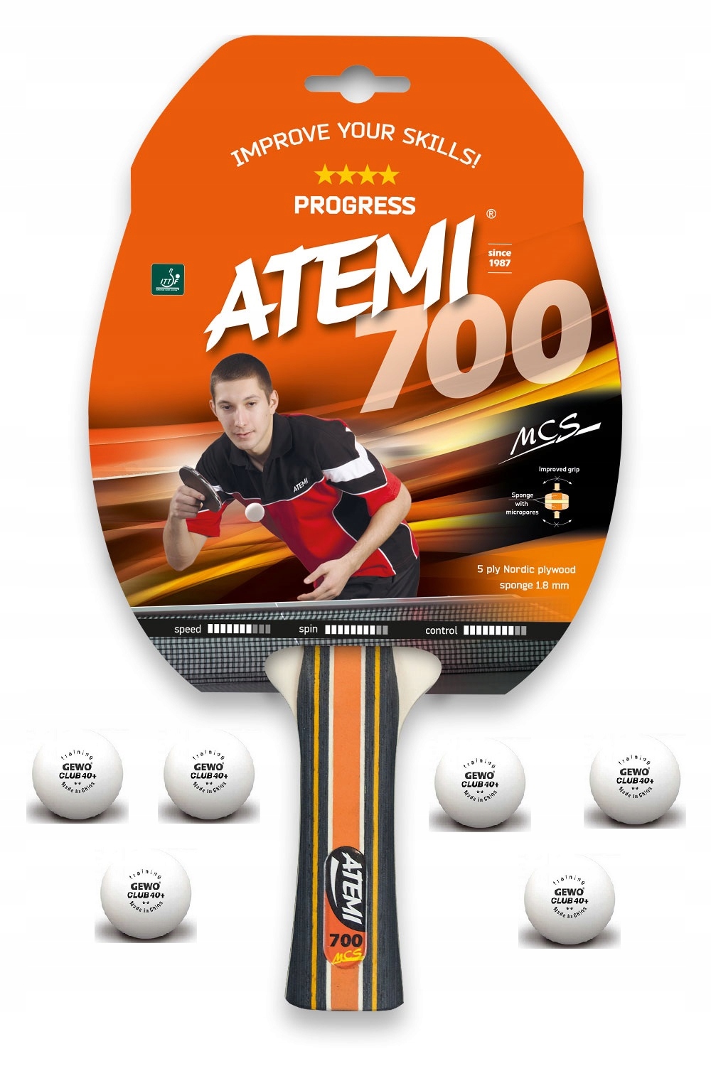 

Rakietka Atemi 700 plus 6 piłeczek **