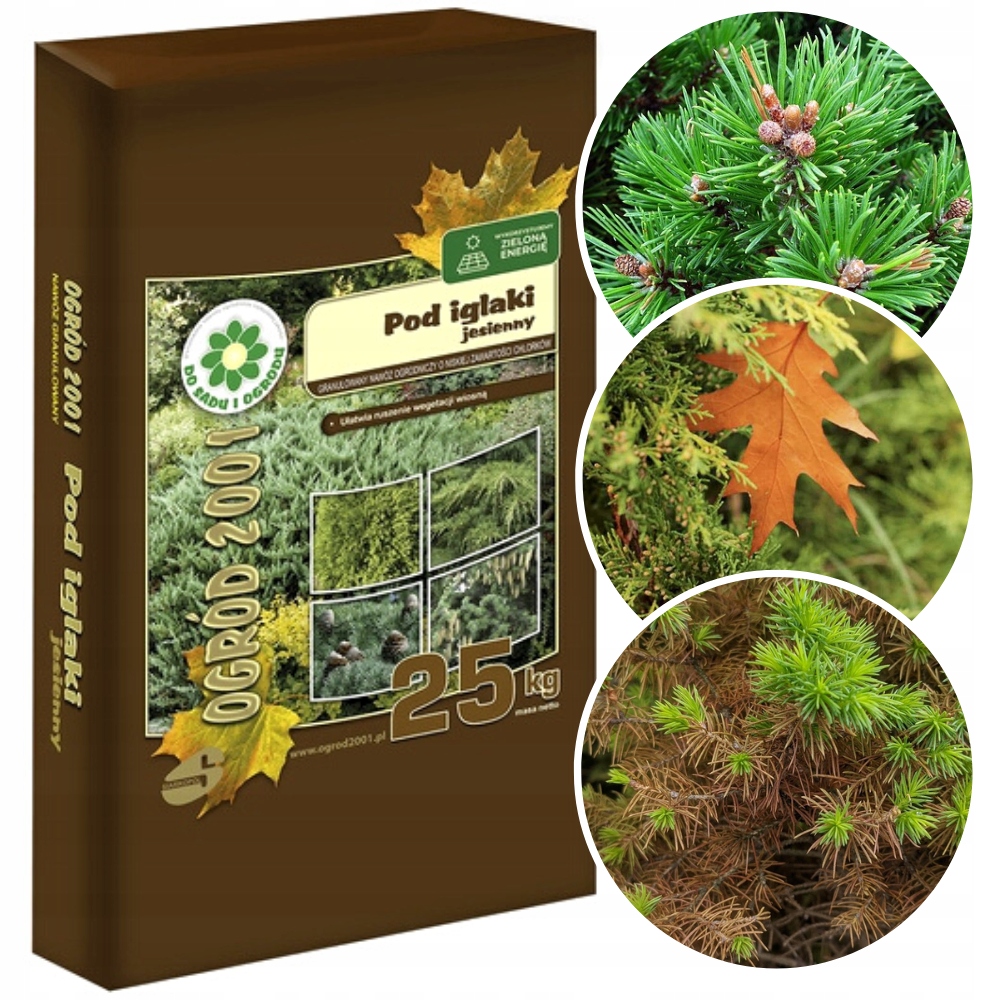 Siarkopol Jesienny Nawóz Do Iglaków Tui 25KG Pk 9-16+Mg+S Lepsze Zimowanie