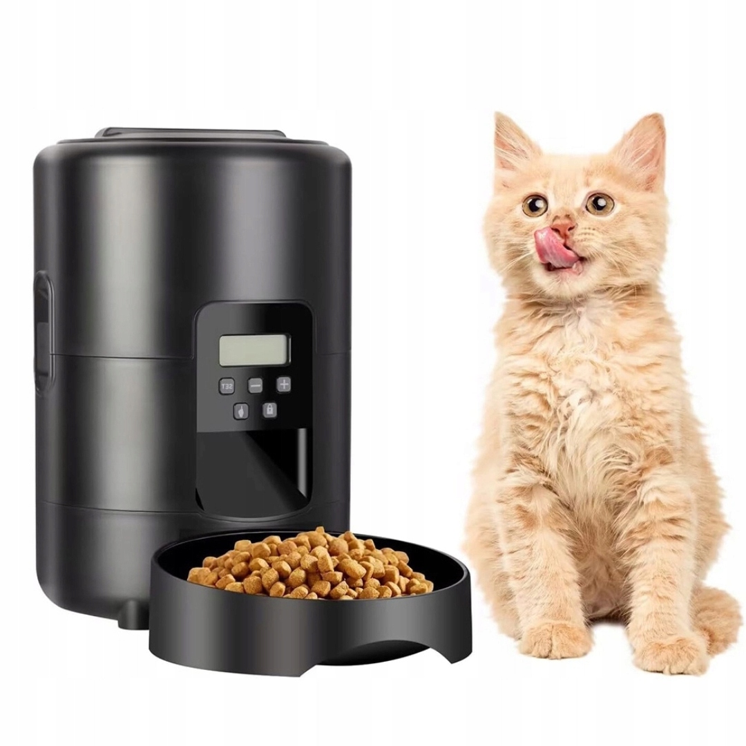 Automatický Dávkovač Krmiva 2 L Pro Psa Kočku S Dvojitým Napájením