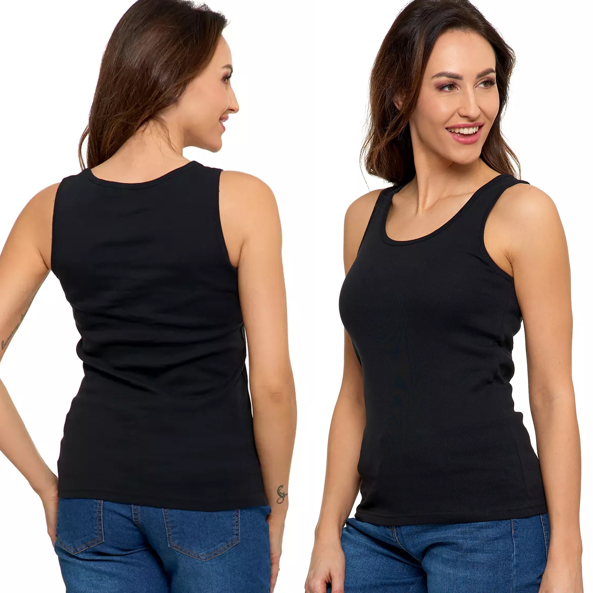 Dámské tričko na Ramínka Moraj tričko bez rukávů, bavlněné, velikost XL